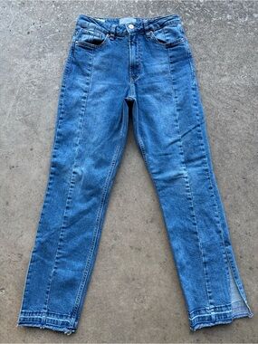 Dear John Denim Jeans Jodi Straight Size 27 Raw Hem